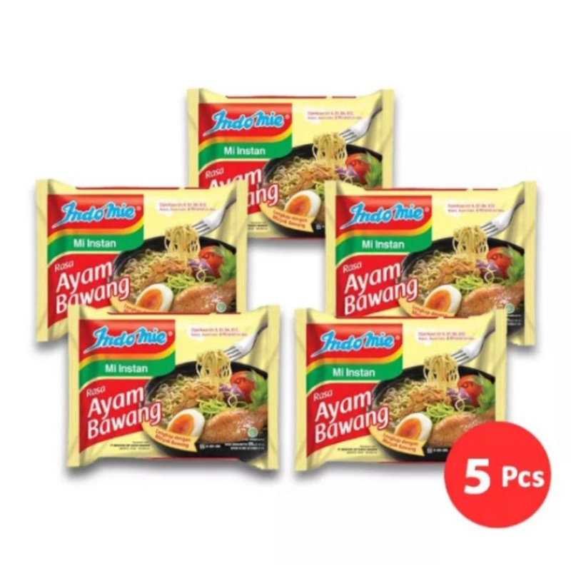 

Indomie Kuah Ayam Bawang Isi 5 pcs