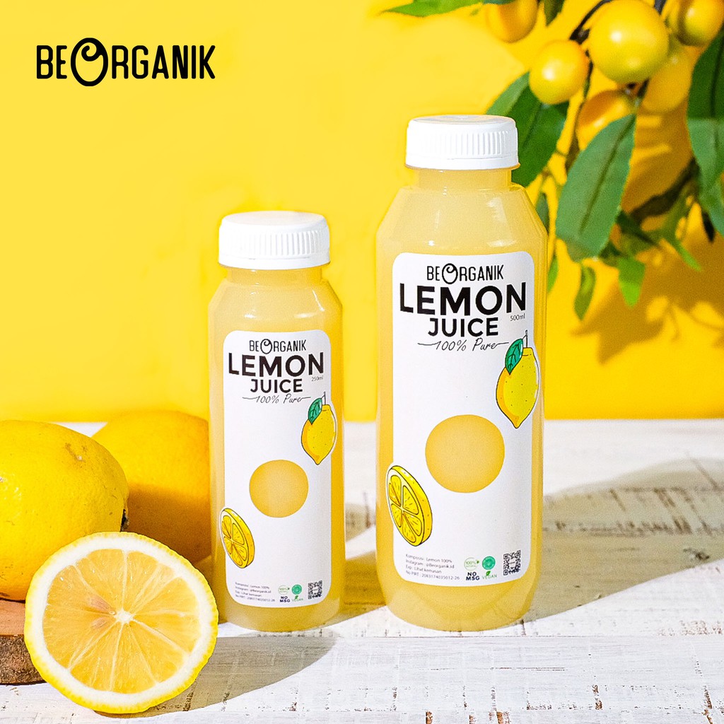 Sari Lemon / Air Lemon Murni / Pure lemon Juice Beorganik 100%
