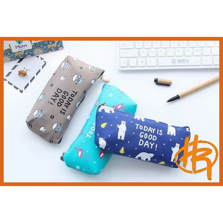 

tempat pensil lucu good day / tempat pensil / kotak pensil / tempat kosmetik / stationery /pensil