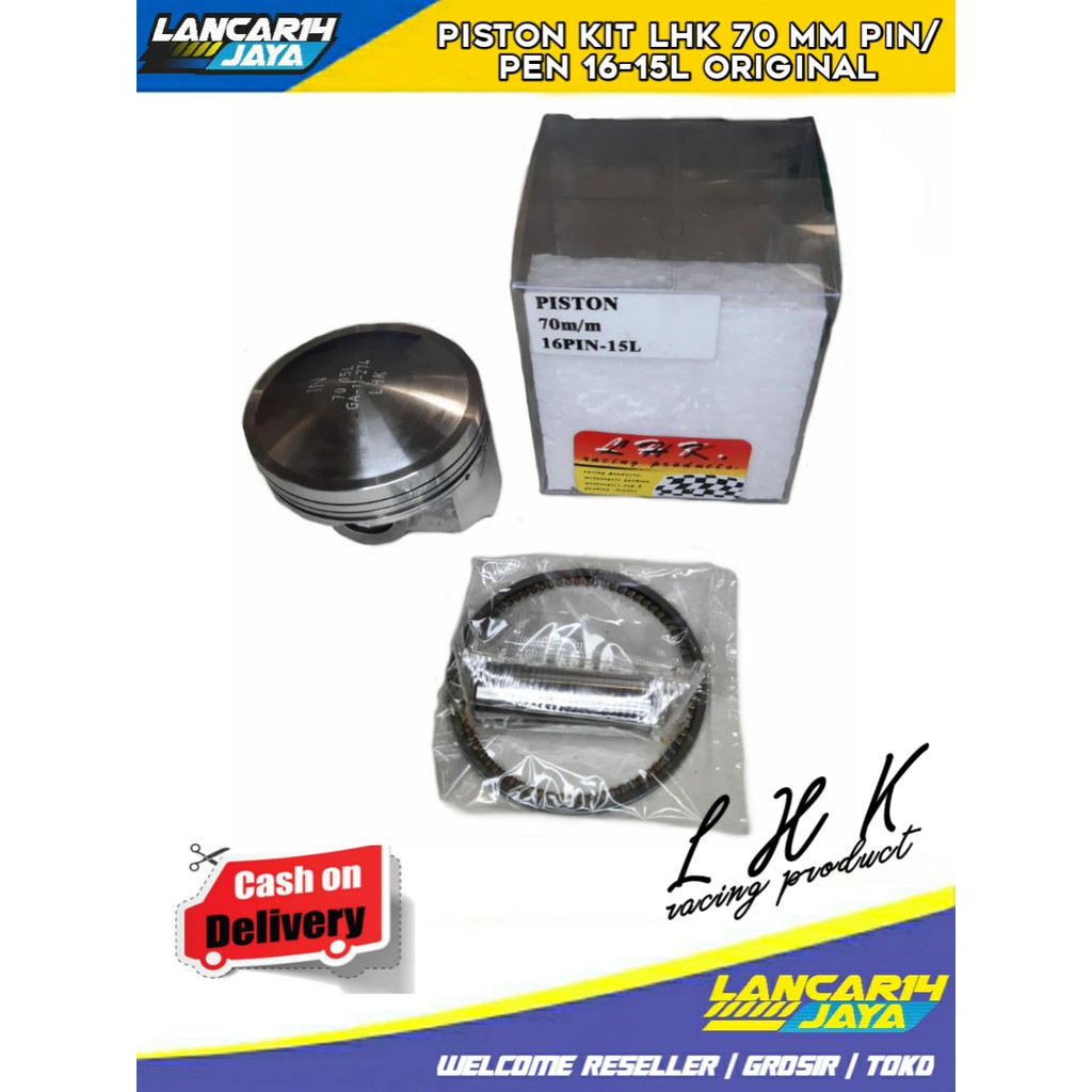 PISTON KIT LHK 70 MM PIN/PEN 16-15L