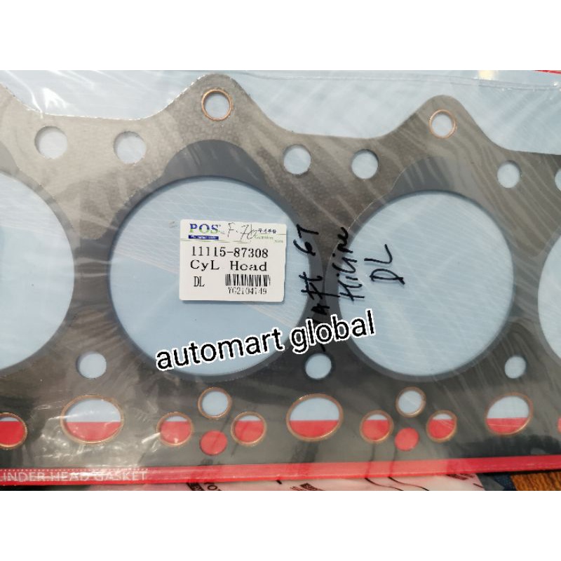 Packing deksel cylinder head taft gt hiline rocky f70 f80