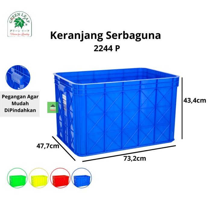Green Leaf Container / Keranjang Industri 2244 P Star Seller Termurah