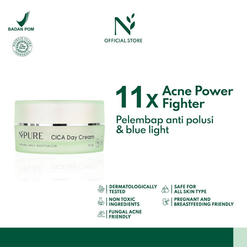 NPURE Cica Day Cream &amp; Night Cream (Centella Asiatica Series)