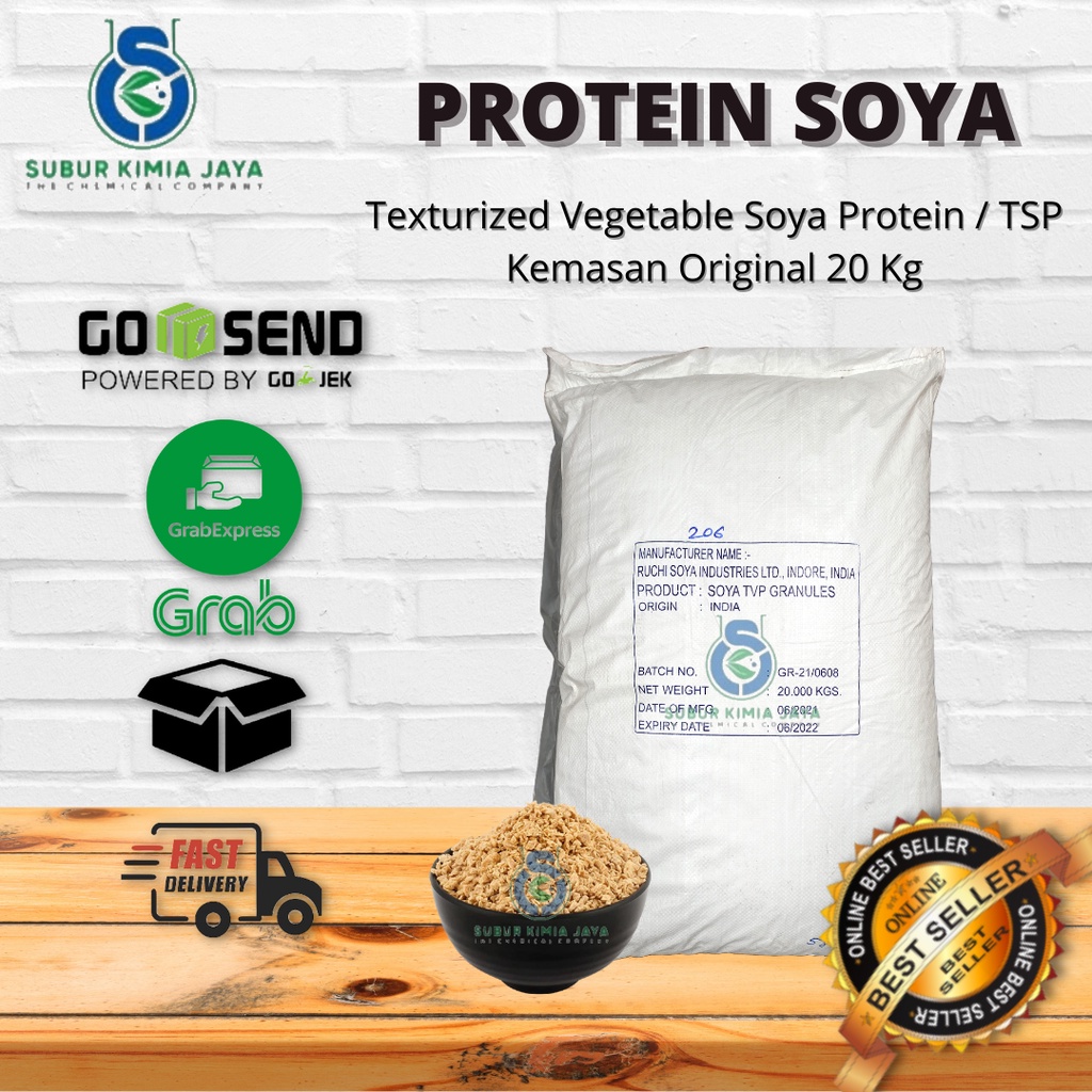 

Texturized Soy Protein / Daging Nabati / TSP / TVP Ex India 1 ZAK/ 20 KG