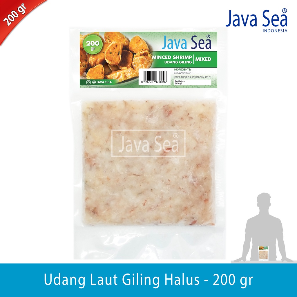 

Udang Laut Giling Halus Premium pack 200gr Java Sea