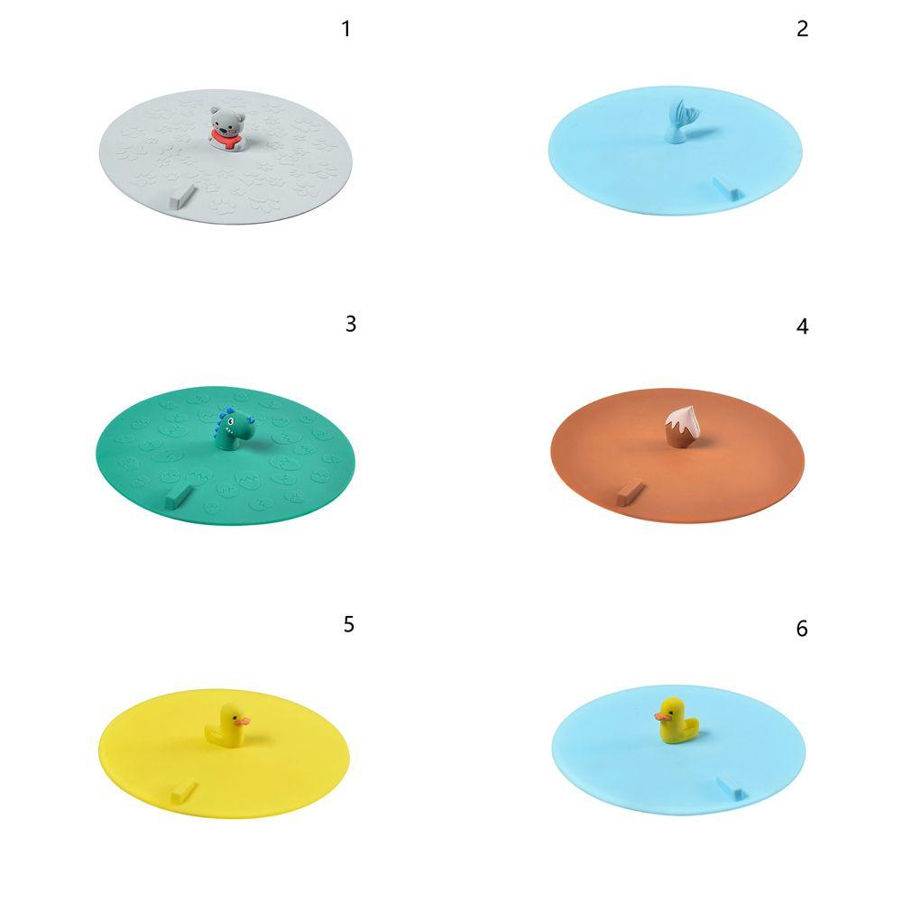 Preva Silicone Cover Cute Animal Pelindung Wastafel Cuci Piring Wastafel Plug Floor Drain Cover Bathtub Drain Stopper