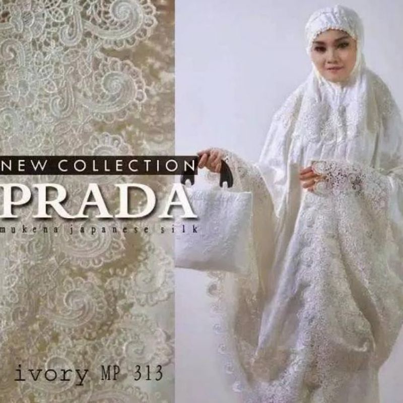 mukena dewasa/mukena prada/mukena mahar/mukena prada renda keong