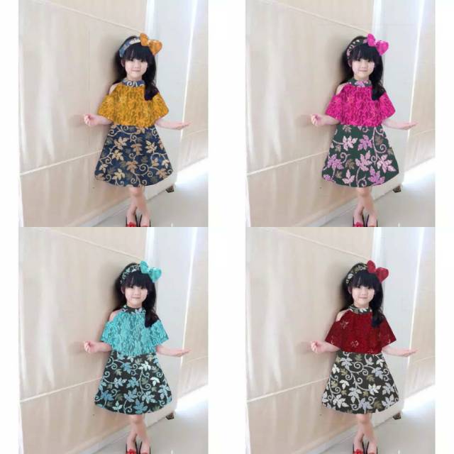 Dress Febiola Batik Kid D14