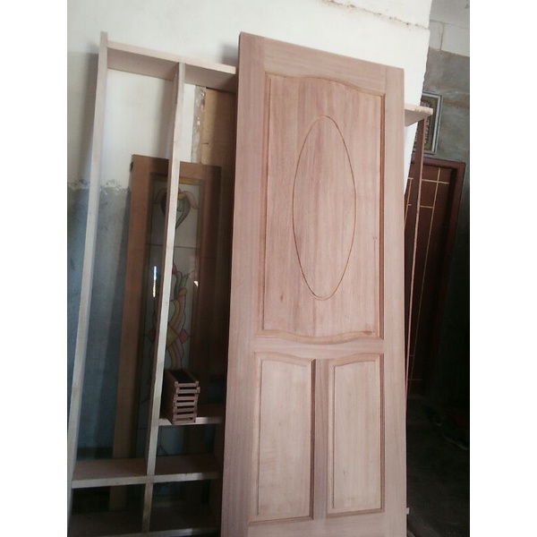 daun pintu kayu meranti batu