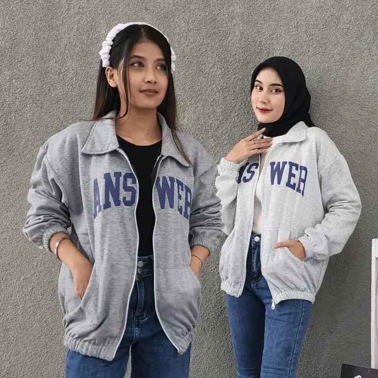 Public - Answer Jaket Oversize - Jaket Wanita Kekinian