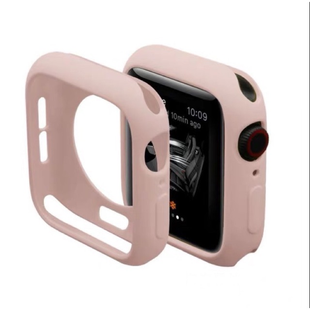 Rubber silicon bumper Case apple watch iwatch 40mm 42mm 38mm IWO 8 9 10 TPU soft cover pink casing