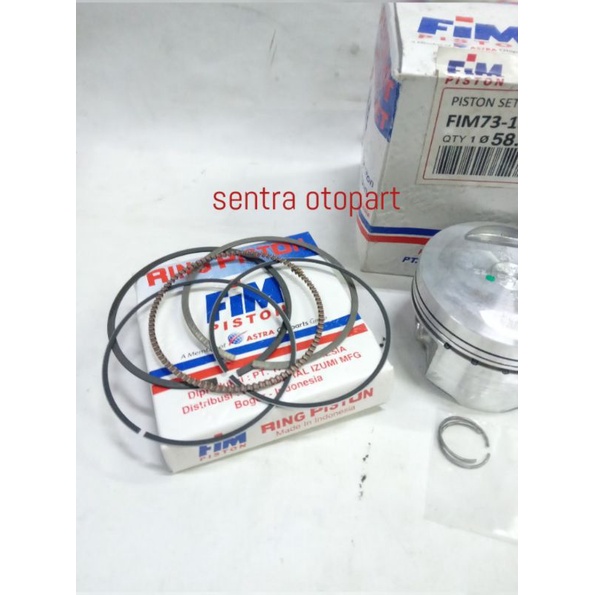 piston seher kit megapro monoshok oversize 100 original fim