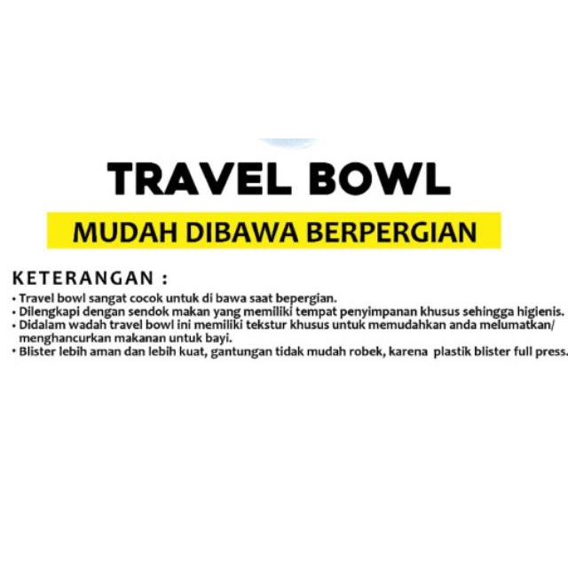 MAK247 MANGKOK MAKAN BAYI DODO TRAVEL BOWL