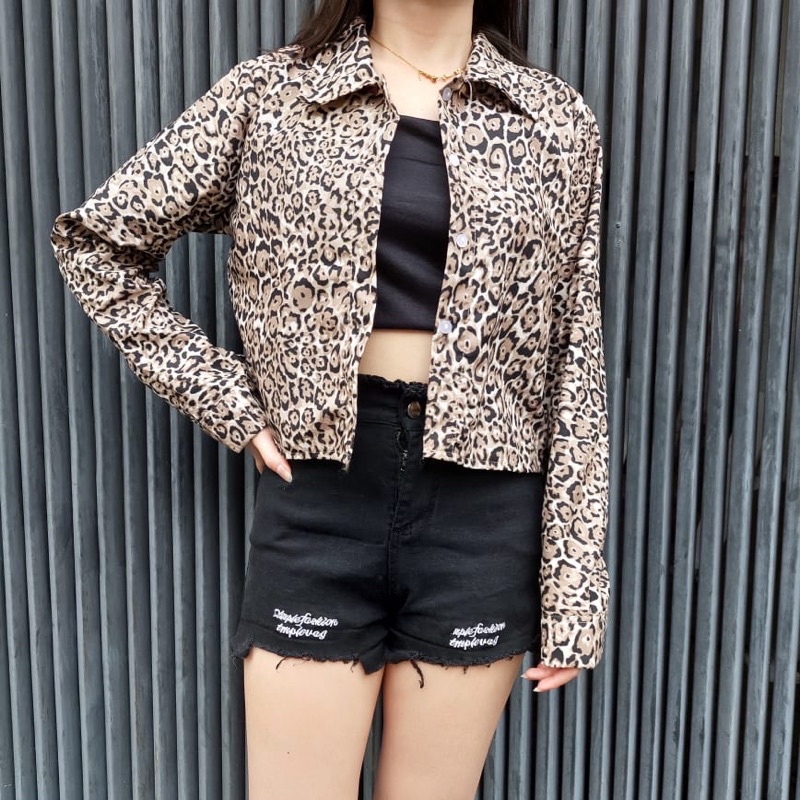 BEFAST - ZRD OOTD Kemeja PAULY / KEMEJA LEOPART/KEMEJA TAEHYUNG / Atasan Kemeja Lengan Panjang / Pakaian Wanita Kekinian / Kemeja Bisa Di Jadikan Outer / Terbaru 2022 / Fashion Ala Korean Style Wanita