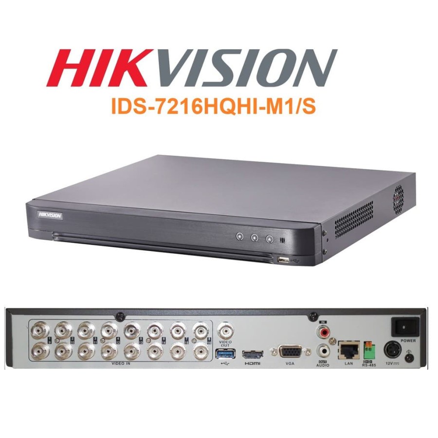 HIKVISION iDS-7216HQHI-M1/S ATAU M2/S DVR HIKVISION 16 CHANNEL TURBO HD AcuSense