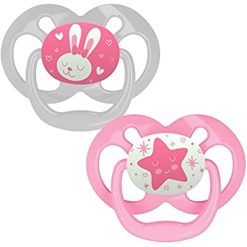 DR BROWNS ADVANTAGE PACIFIER GLOW IN THE DARK STAGE 2 (6-18M) / 2 PCS / 22005