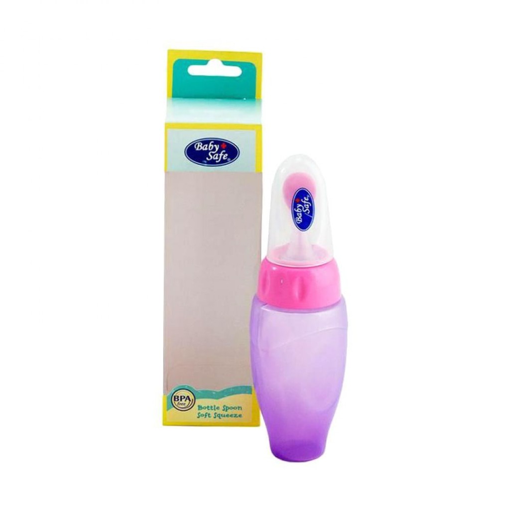 Baby Safe JP029 Bottle Spoon Soft Squeeze /Botol Sendok