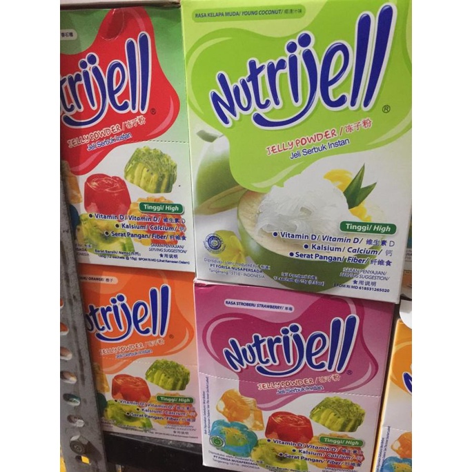 

------] NUTRIJELL JELLY POWDER 1 dus isi 12 x 15 Gram Nutrijel Bubuk jelly