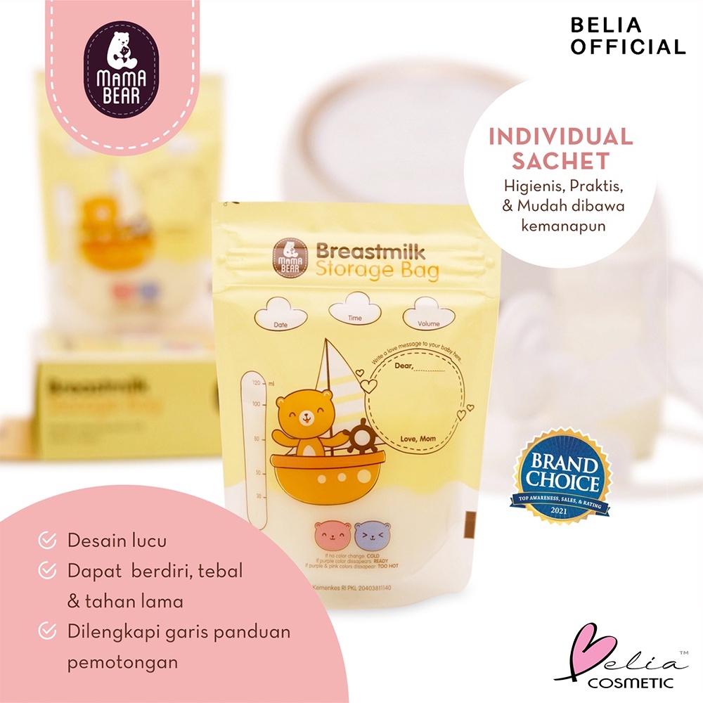 ❤ BELIA ❤ [ECER]  Mama Bear MamaBear All Series Almon | Zoya | Teh Pelancar ASI Bueberry Peach Lemongrass | Kantong ASI | Baby | Bayi ✔️ BPOM