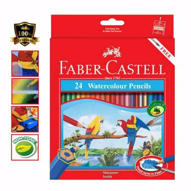 

NEW Pensil Warna Faber Castell Water Colour 24 L