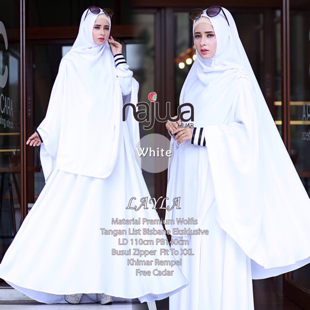 TERMURAH GAMIS SYARI PUTIH / GAMIS PUTIH / GAMIS POLOS PUTIH / GAMIS HAJI / GAMIS UMROH