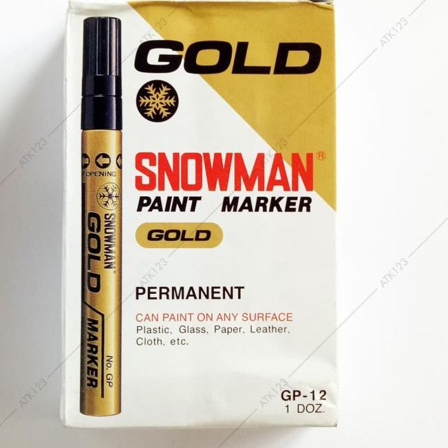 

♛ Spidol Permanent Snowman Paint Marker - Silver ➳