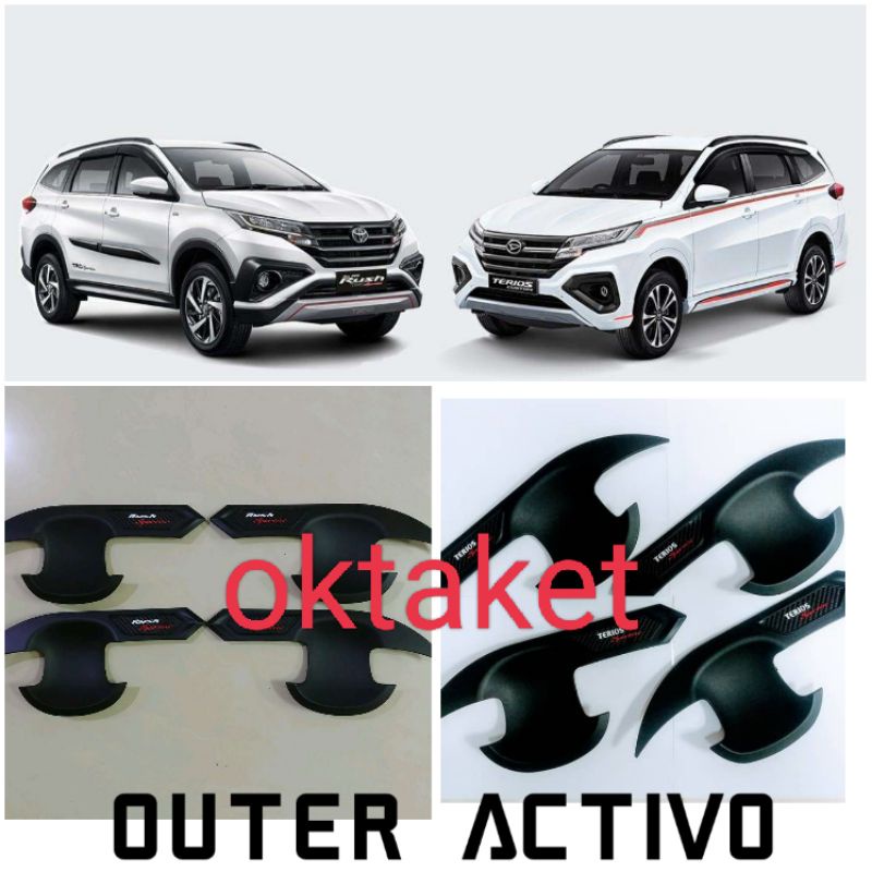 cover outer All new Rush Terios 2018-2022 Activo Hitam