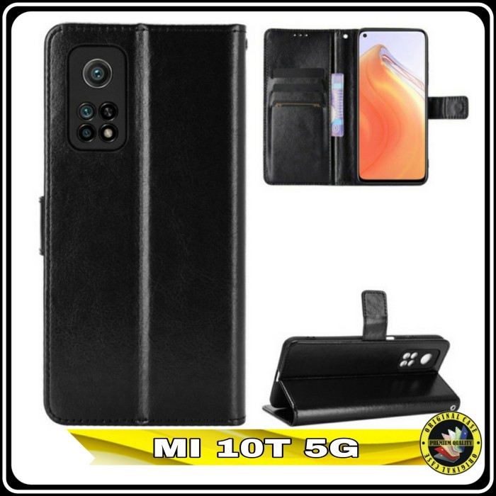 Casing Xiaomi Mi 10T 5G FlipCase Dompet kulit Premium Cover Leather