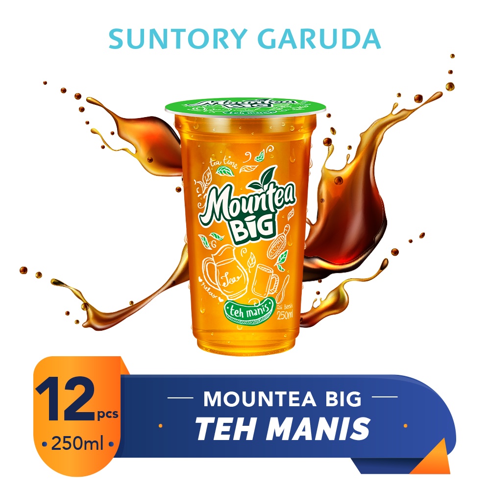 Mountea BIG Teh Manis - 250ml (12 Pcs)