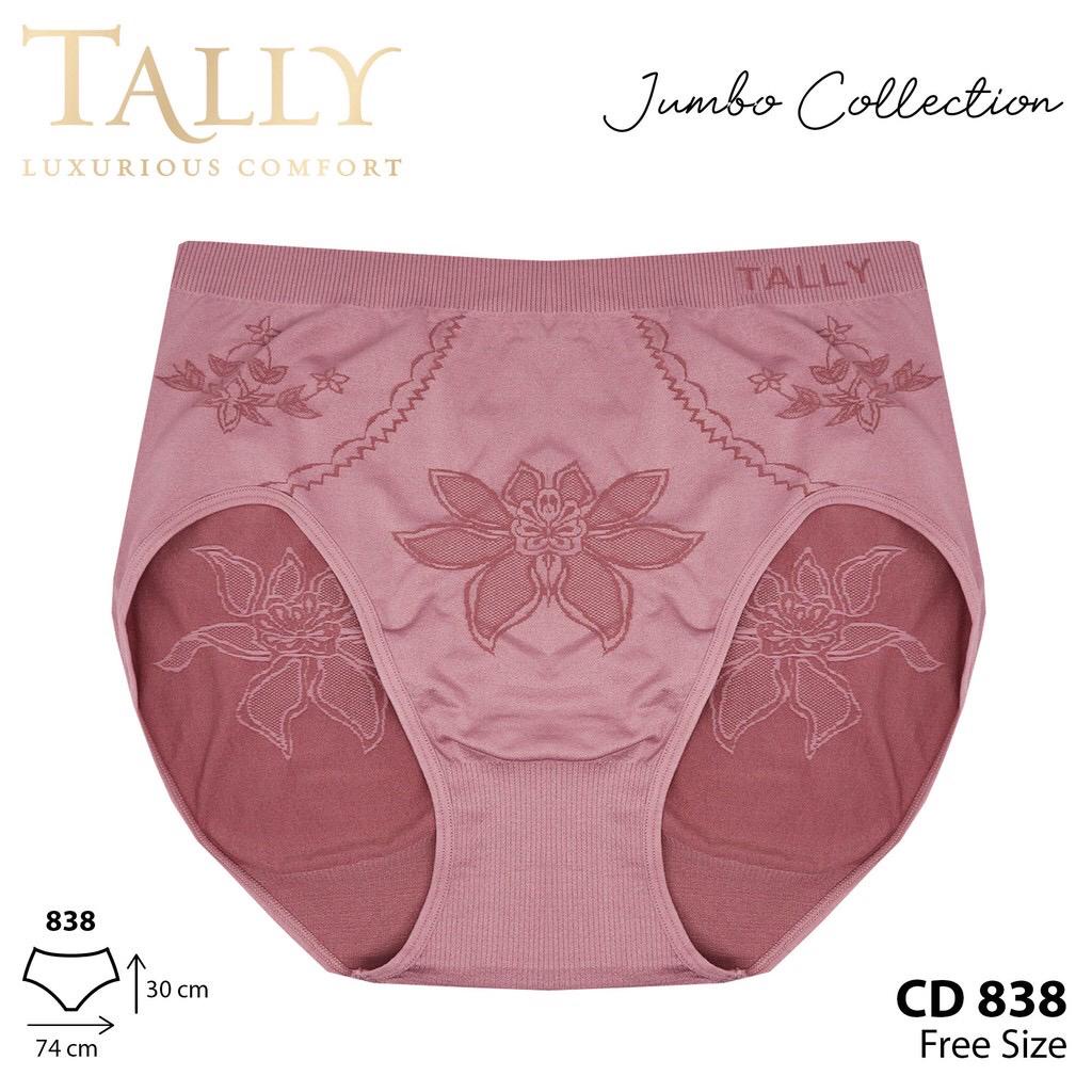 CD BODY TALLY 838 / 839 GEDE JUMBO / TALLY Celana Dalam Wanita Bahan Rajut Fit to XXL Super Stretch Jumbo CD 839/838 BISA MUAT 100KG UP / TALLY BIG SIZE