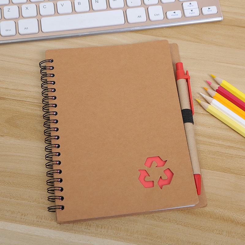 

Notebook Ring / Spiral + Pen - 18 x 13.5 cm ( 70 Lembar )