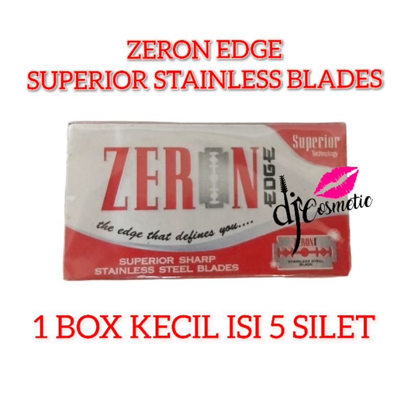 Zeron Edge Superior Stainless Blades | Pisau Cukur | Dorco HQ Silet Original (Harga per 1 BOX kecil isi 5 Silet)