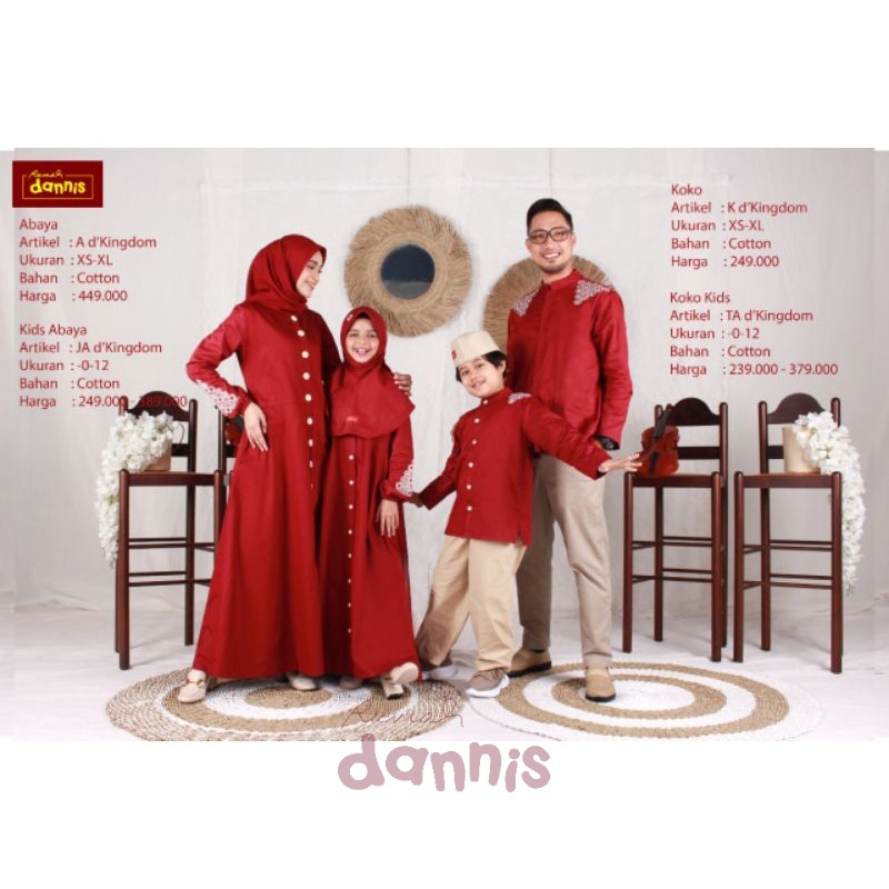 D'Kingdom Sarimbit Family by rumah dannis Size XS - XXL, -0 - 12