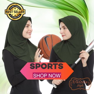  HIJAB  SPORT  NON PET OLAHRAGA VOLLY SENAM RENANG SPORTY 