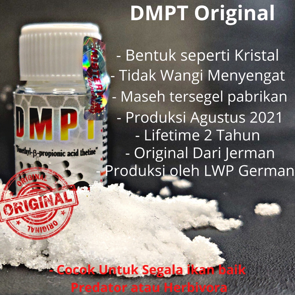 DMPT atau Vanili Jerman Original/ Attractant Semua Jenis Ikan/ DMPT Murni Bentuk Kristal/ Umpan Sega