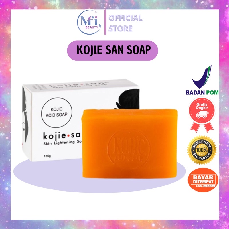 KOJIE SAN SKIN LIGHTENING SOAP 65 GR &amp; 135 GR KOJIC ACID SOAP KOJIE SAN SABUN