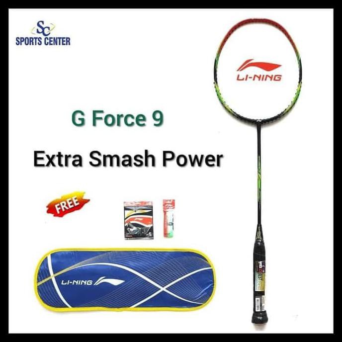 BEST DEAL Raket Badminton Lining G Force 9 / G-Force 9 FULLSET
