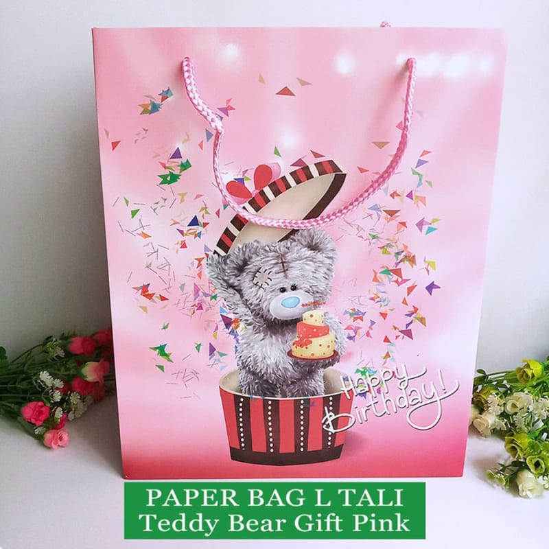 

Paper Bag Tali Motif / Tas Kertas Kado / Tas Ulang tahun - L BEAR 1