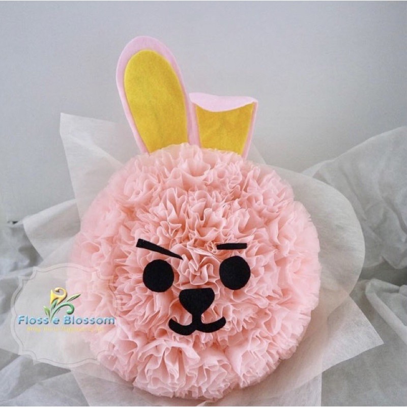 BTS - Buket bunga kertas karakter COOKY Jungkook BT21