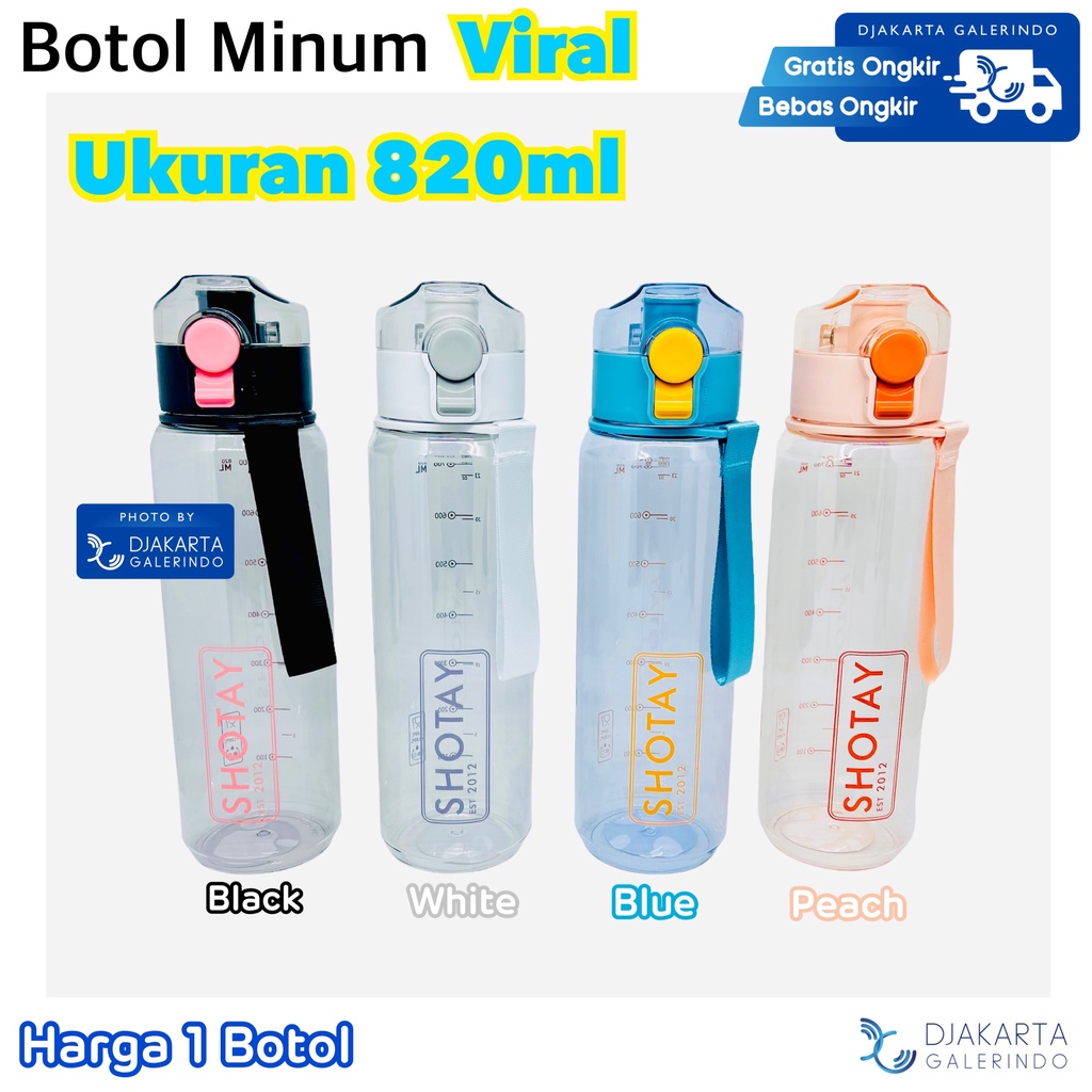 Botol Minum Viral Botol minum Gemoy Olahraga Botol Minum Sepeda 820ml