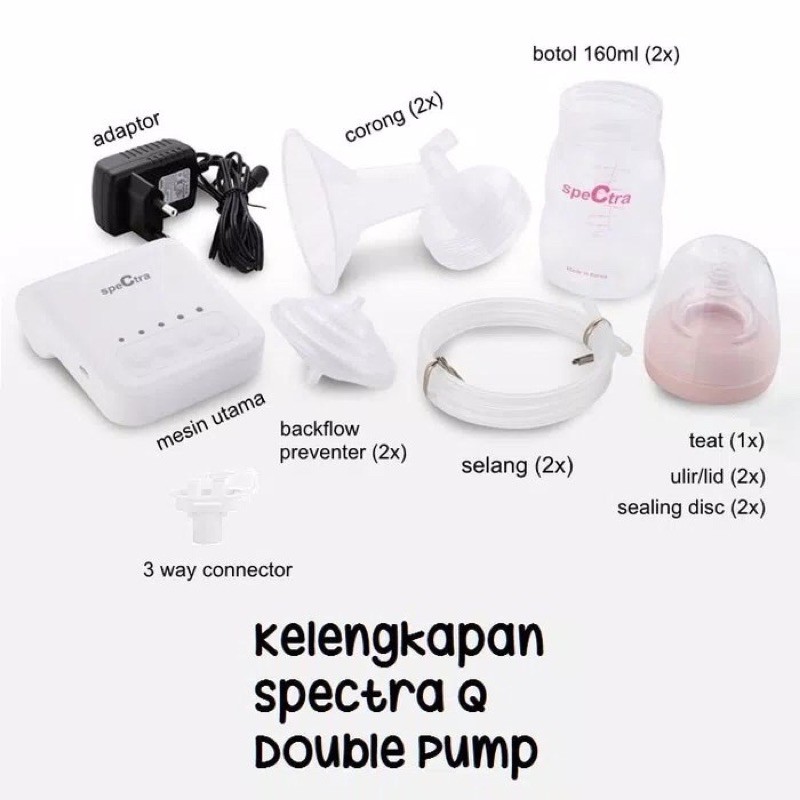 Spectra Q+ / Spectra Q Plus Electric Breastpump Dual Pump / Spectra Pompa Asi Elektrik Dual Pump