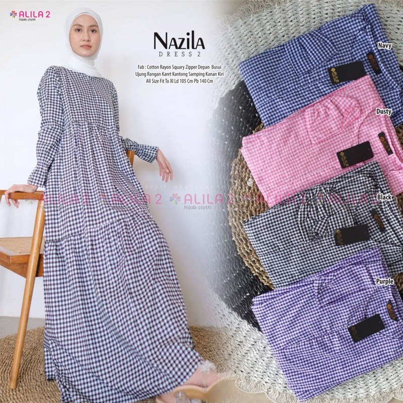 NAZILA DRESS ORI BY ALILA HIJAB SOLO