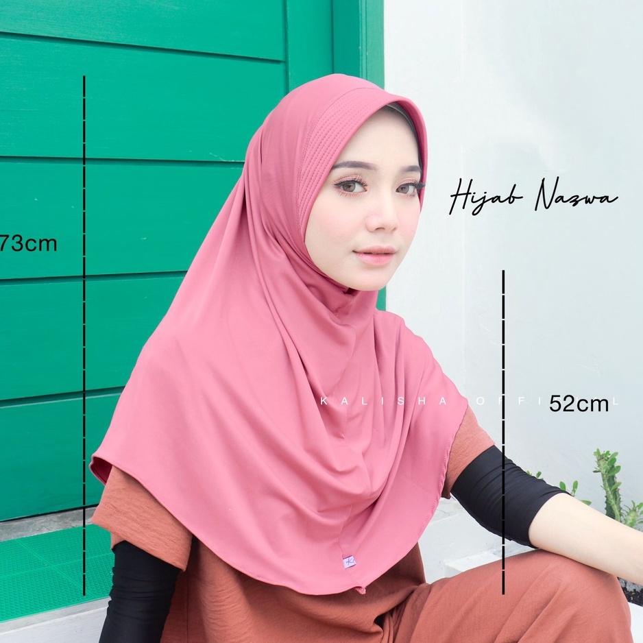 Kerudung Sport Olahraga Menutup Dada Hamidah Sekolah Panjang