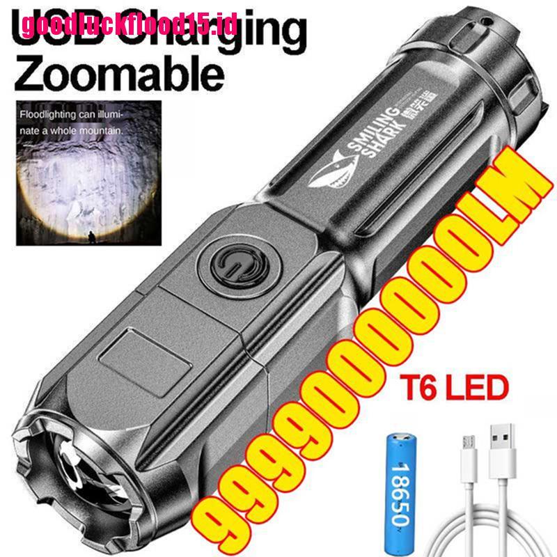 {LUCKID}Super Bright ABS Strong Light Focusing Led Flashlight Portable Multi-function