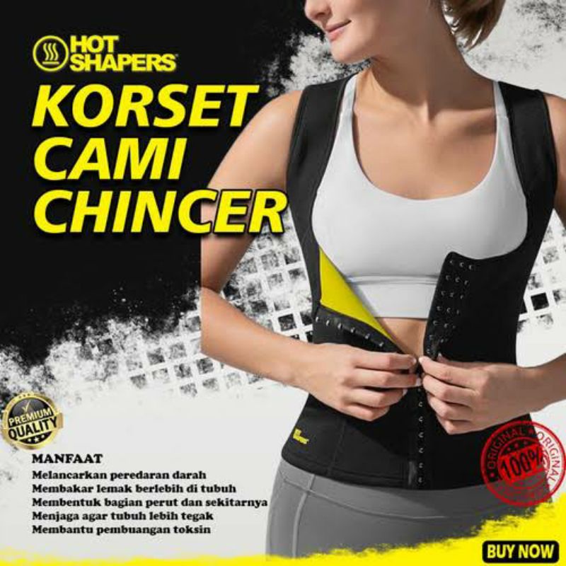 CAMI HOT SHAPER WAIST CINCHER ROMPI TANKTOP KORSET PELANGSING PENGECIL PERUT PEMBAKAR LEMAK