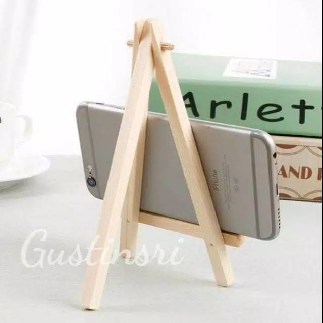 

GUSTINSRI WOODEN TRIPOD EASEL KAYU MINI STANDING BINGKAI FOTO TRIPOT POTO KAKI 3 PAPAN TULIS MENU