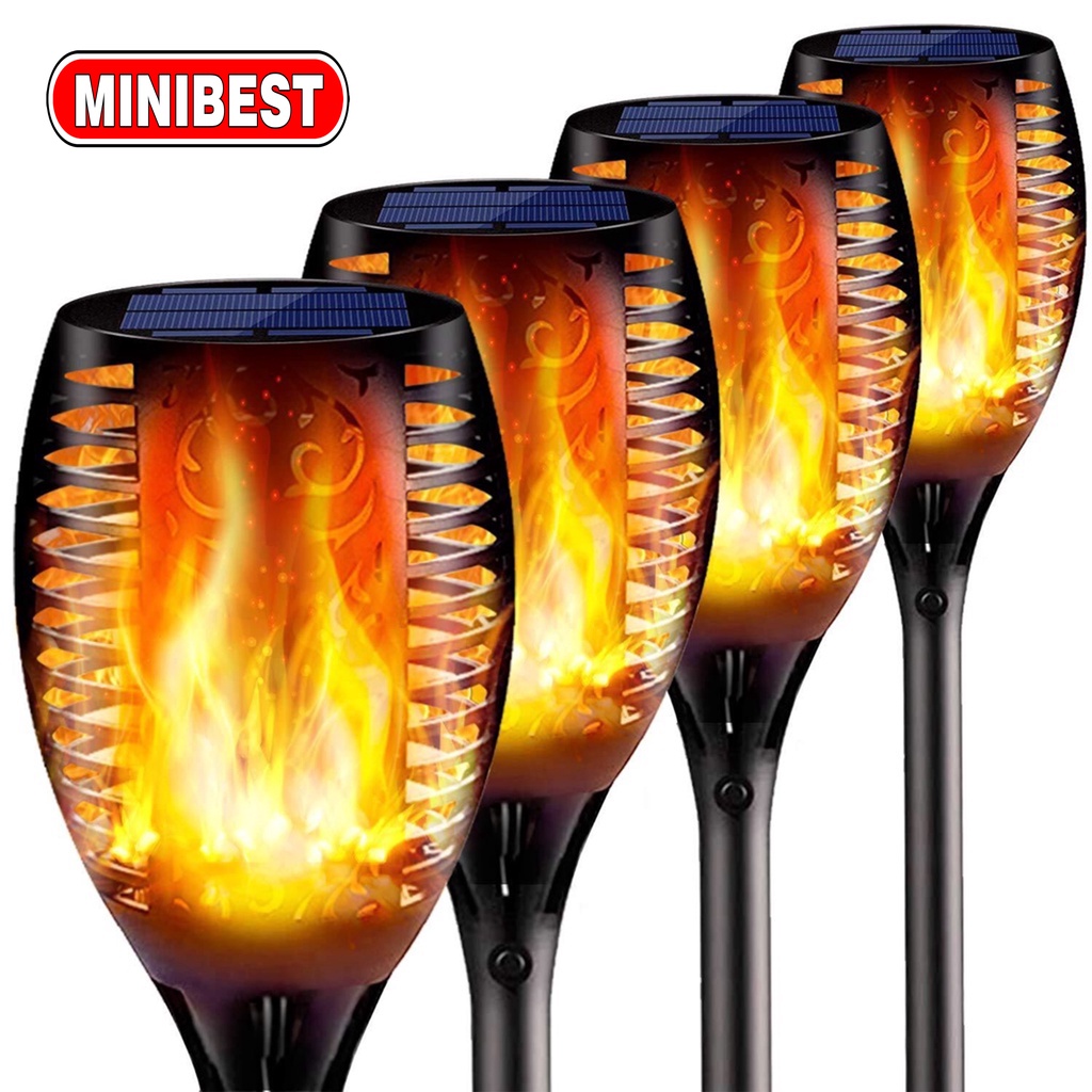 Lampu Taman Obor Solar LED/ Lampu Taman Tancap Model Obor Tenaga Surya LED / lampu api taman tancap