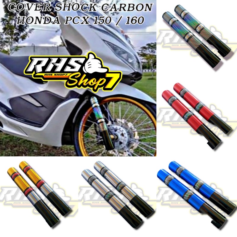 COVER BOTTOM SHOCK DEPAN  PCX 150 PCX 160 COVER PIPA SHOCK DEPAN HONDA PCX 150 PCX 160 SEPASANG