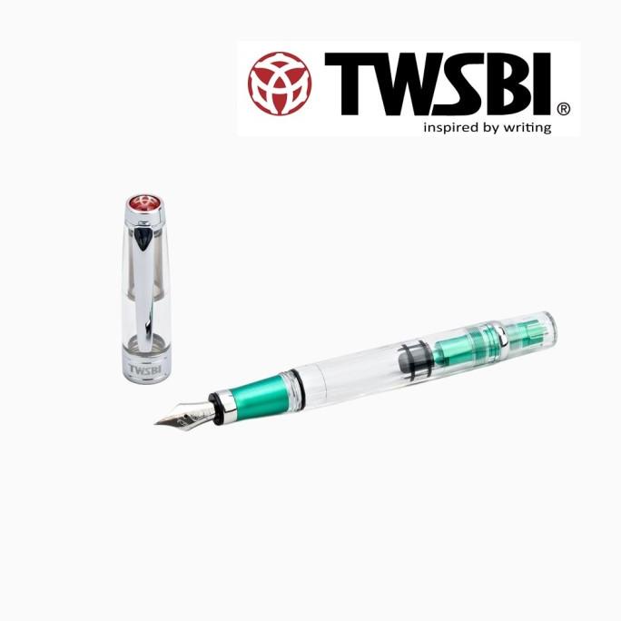 

TWSBI Diamond 580 AL/ALR Fountain Pen - AL EmeraldGreen, Extra Fine ---Terbaru---