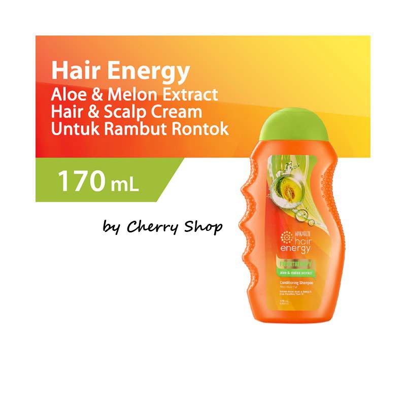 [170ML] MAKARIZO Hair Energy Conditioning Shampoo Botol Shampo Pembersih Rambut 2in1 Cherry Shop